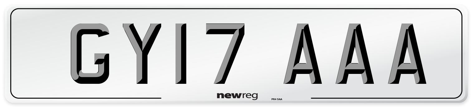 GY17 AAA Number Plate from New Reg